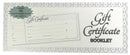 GIFT CERTIFICATE BOOKLET OZCORP IVORY/SILVER 25SHTS