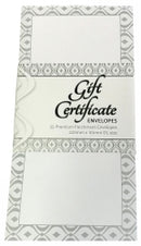GIFT CERTIFICATE ENVELOPES OZCORP IVORY/SILVER PK25