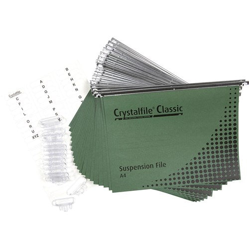 Crystalfile Suspension Files Enviro Classic A4 Complete Pack of 20 | Better Office