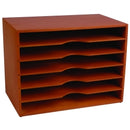Sp- Stationery Stand Esselte 312x404x246mm 6 Tier Wooden Natural