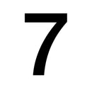 Sp- Adhesive Sign Apli 38x64mm Number 7 Blk/Wht Pk1