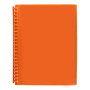DISPLAY BOOK MARBIG A4 INSERT COVER REFILLABLE ORANGE 20P