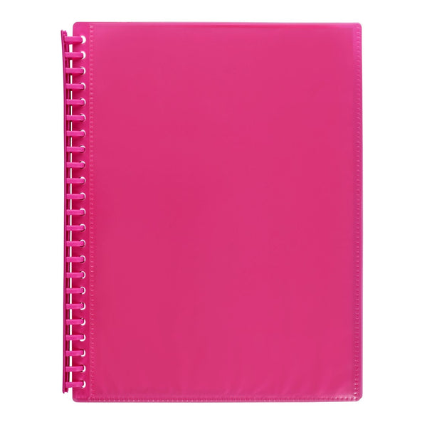 DISPLAY BOOK MARBIG A4 INSERT COVER REFILLABLE PINK 20P