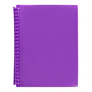 DISPLAY BOOK MARBIG A4 INSERT COVER REFILLABLE PURPLE 20P