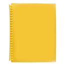 Display Book Marbig A4 Insert Cover Refillable Yellow 20p