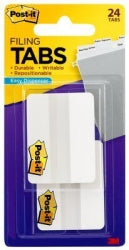 Sp- Filing Tabs Post-It 50x38mm 686-24we White Pk24