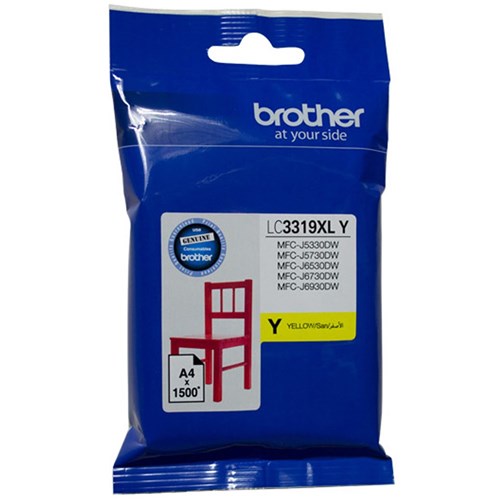 Brother LC-3319XLY Ink Cartridge High Yield Yellow