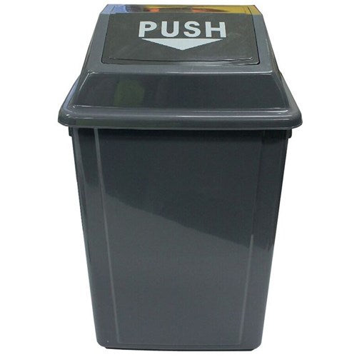 Cleanlink Rubbish Bin With Bullet Lid 60 Litres Grey