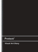 VISUAL ART DIARY PROTEXT A4 PP 120PG BLACK COVER