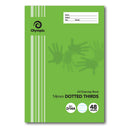 Exercise Book Olympic A4 14mm Dotted Thirds Green D144i 48pg (PK20)