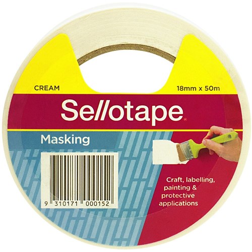 Sellotape Masking Tape 18mmx50m Beige | Better Office