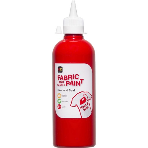 EC Fabric And Craft Paint 500ml Red