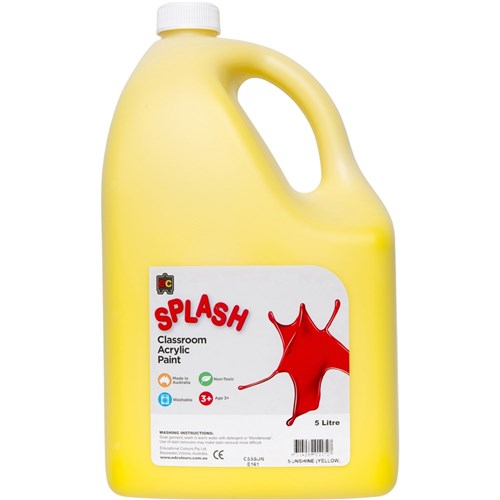 EC Classroom Splash Paint 5 Litres Sunshine