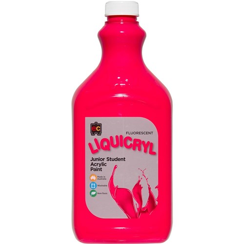 EC Liquicryl Paint 2 Litres Fluorescent Pink