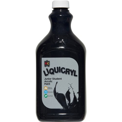 EC Liquicryl Paint 2 Litres Black