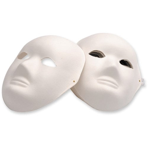 EC Paper Mache Mask Full Mask Pack of 24 | Better Office