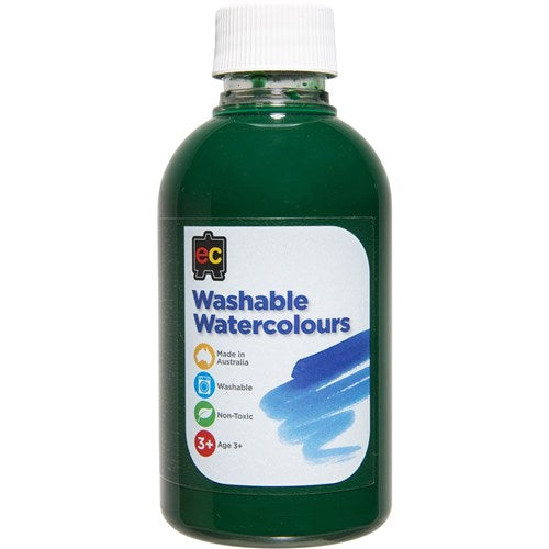 EC Washable Watercolour Paints 250ml Green