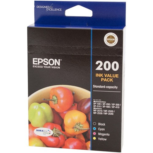 Epson 200 DURABrite Ultra Ink Cartridge Value Pack Of 4 Assorted | Better Office