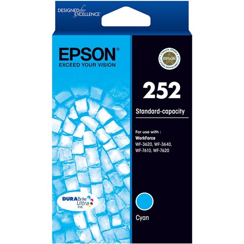 Epson 252 DURABrite Ultra Ink Cartridge Cyan | Better Office