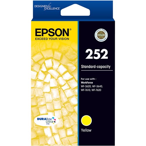 Epson 252 DURABrite Ultra Ink Cartridge Yellow | Better Office