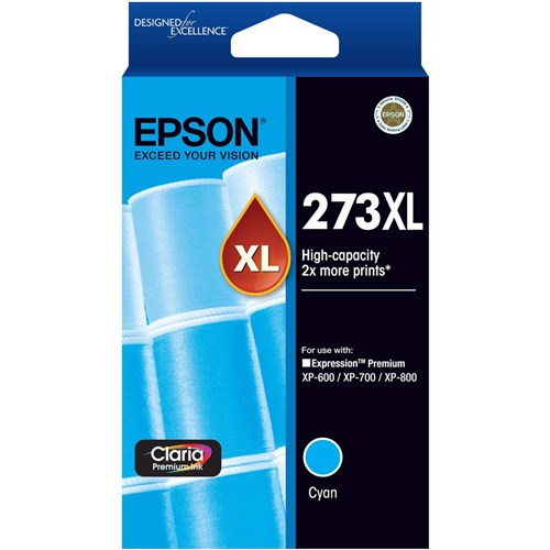 Epson 273XL Claria Premium Ink Cartridge High Yield Cyan | Better Office