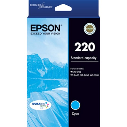 Epson 220 DURABrite Ultra Ink Cartridge Cyan | Better Office