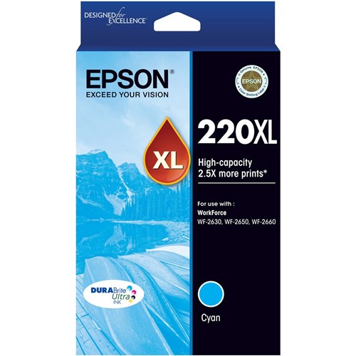 Epson 220XL DURABrite Ultra Ink Cartridge High Yield Cyan | Better Office