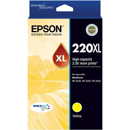 Epson 220XL DURABrite Ultra Ink Cartridge High Yield Yellow | Better Office