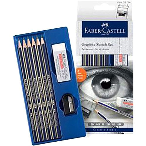 Faber-Castell Graphite Pencils Sketch Set of 8 | Better Office