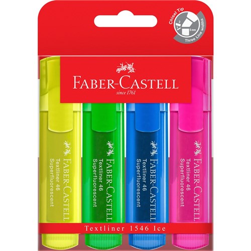 Faber-Castell Textliner Highlighter Ice Assorted Pack Of 4 | Better Office