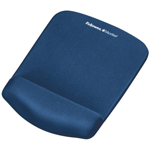 Fellowes PlushTouch Mouse Pad Wrist Rest Blue | Better Office