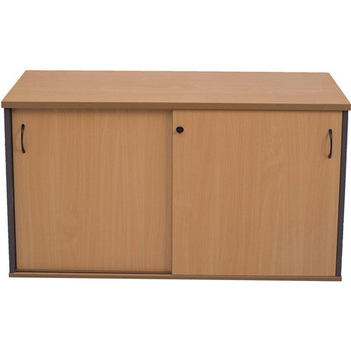 Rapidline Credenza Sliding Doors 1200W x 450D x 730mmH Beech And Ironstone