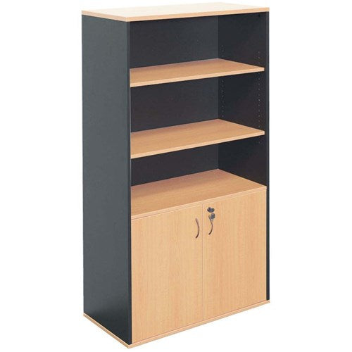 Rapidline Rapid Worker Lockable Wall Unit 900W x 450D x 1800mmH Beech And Ironstone | Better Office