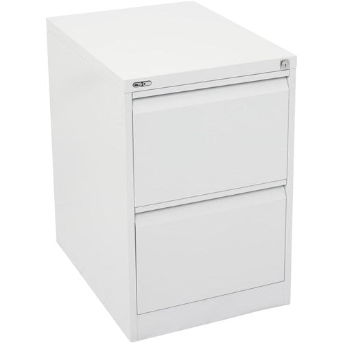 Rapidline Go Vertical Filing Cabinet 2 Drawer 460W x 620D x 705mmH White