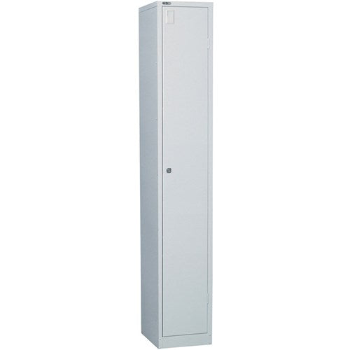 Rapidline Go Locker 1 Door 305W x 455D x 1830mmH Silver Grey