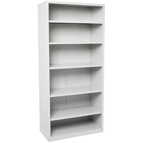 Rapidline Shelving Unit 5 Adjustable Shelves 900W x 400D x 2200mmH Silver Grey