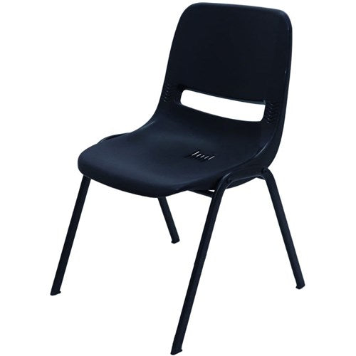 Rapidline P100 Stackable Visitor Chair Black Polypropylene Shell