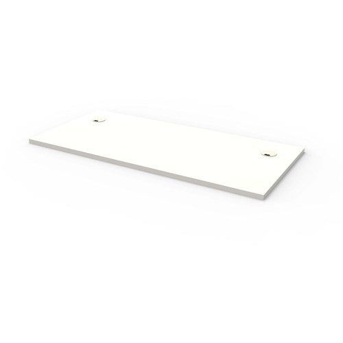 Rapidline Rectangle Desk Top Only 1500W x 700D x 25mmH With 2 Cable Ports White | Better Office