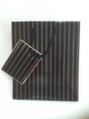 BAG GIFT OZCORP MEDIUM PINSTRIPE BLACK/SILVER