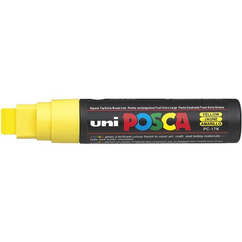 Uni Posca Paint Marker PC-17K Extra Broad 15mm Tip Yellow | Better Office