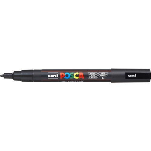 Uni Posca PC-3M Paint Marker Fine 1.3mm Bullet Tip Black