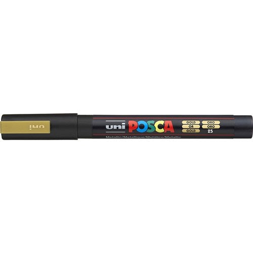 Uni Posca PC-3M Paint Marker Fine 1.3mm Bullet Tip Gold