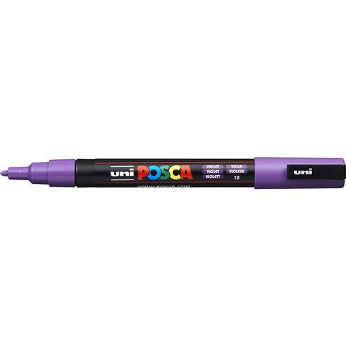 Uni Posca PC-3M Paint Marker Fine 1.3mm Bullet Tip Violet