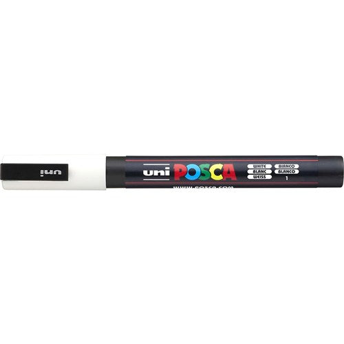 Uni Posca PC-3M Paint Marker Fine 1.3mm Bullet Tip White