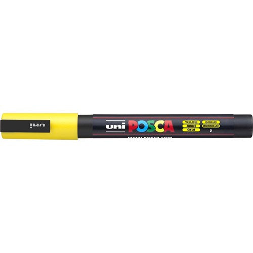 Uni Posca PC-3M Paint Marker Fine 1.3mm Bullet Tip Yellow