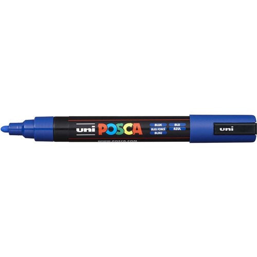 Uni Posca Paint Marker PC-5M Medium 2.5mm Bullet Tip Blue | Better Office