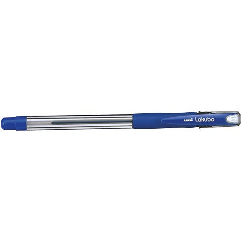 Uni SG100 Lakubo Ballpoint Pen Comfort Grip Medium 1mm Blue Pack of 12