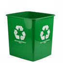 BIN ITALPLAST 15L 280X248X290MM RECYCLING MATERIALS ONLY GREEN