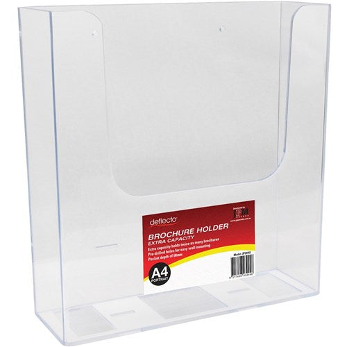 Deflecto Brochure Holder A4 Single Tier Wall Mount Extra Capacity | Better Office