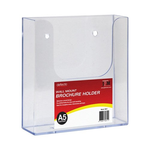 Deflecto Brochure Holder A5 Single Tier Wall Mount | Better Office